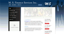 Desktop Screenshot of msfinanceinc.com