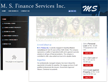 Tablet Screenshot of msfinanceinc.com